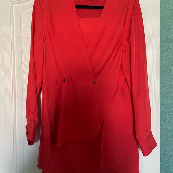 Rag & Bone Elegant Red Women's Top Size Large - Picture 3 of 7